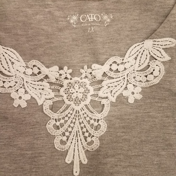 🧡🧡 Gray romper sz 1x 🧡🧡 - Picture 3 of 8